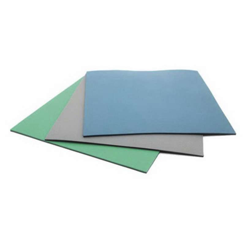 B6124, 2\\\' x 4\\\' Blue 2-Layer Rubber Mat W/ Ground- Botron